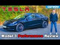 Tesla Model 3 Performance 2021 Review See How Quick It Is 0 60mph And Easy To Drift