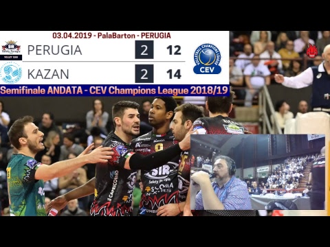 Sir Colussi Sicoma Perugia vs zenith Kazan | Semifinale Andata CEV Champions League 18/19