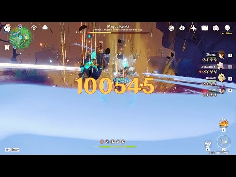 C0 Arataki Itto | 100K Crit Damage | Triple Crown | Skyward Pride R1 | - GENSHIN IMPACT