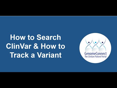 GenomeConnect and ClinVar Webinar