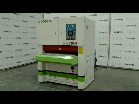 WoodTec R-RP 1000 - калибровально-шлифовальный станок woo25780, видео 5