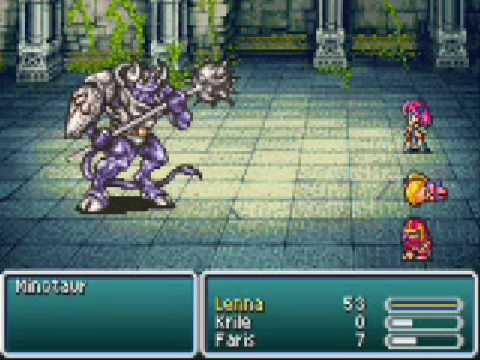 Final Fantasy V: Minotuar - Low Level Challenge
