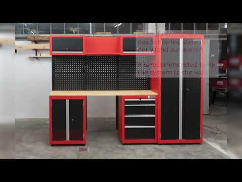 Ensemble d'armoire d'atelier - 13 pièces HOLZMANN