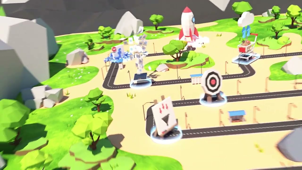 3D isometric map animation