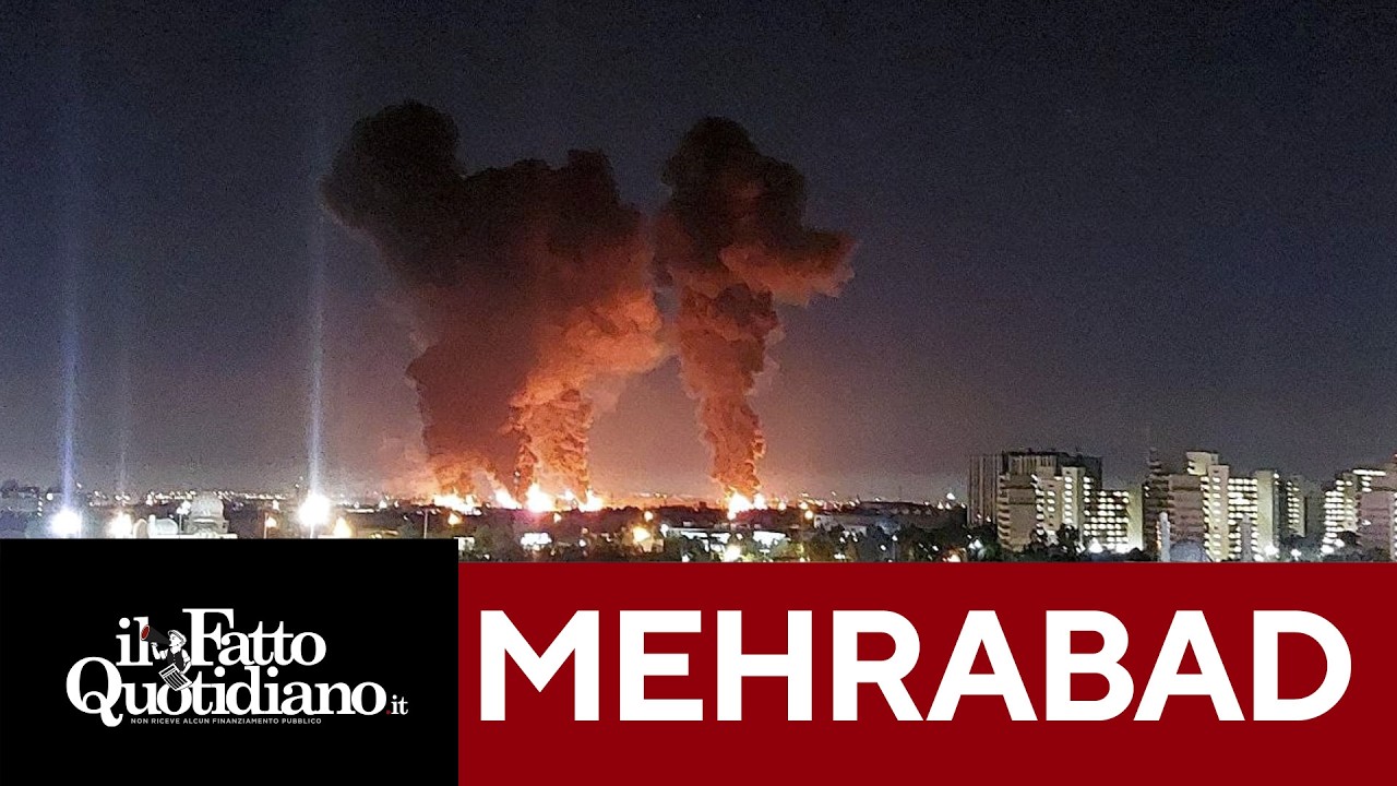 Colpito nella notte l'aeroporto Mehrabad a Tehran