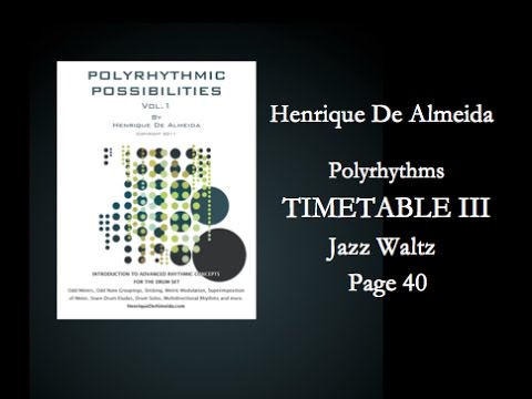 Polyrhythms Drum Set - Timetable III (hands & feet - Jazz Waltz)
