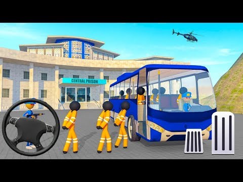 Transport Stickman Prisoner Bus Driving Simulator | Android Gameplay