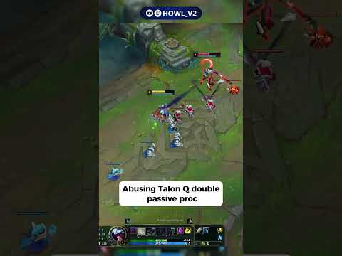 Abusing Talon Q double passive proc #leagueoflegends #talon