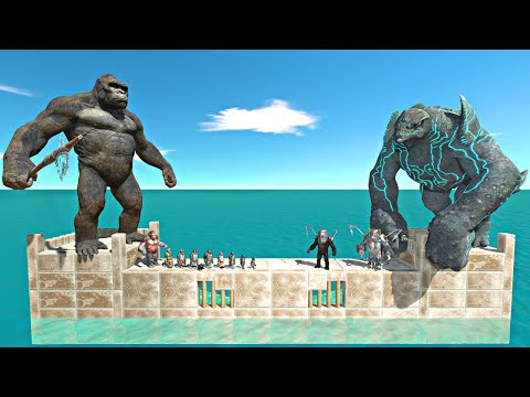 Leatherback Evolution Castle Challenge | Kong + Mutant Primates vs Leatherback Evolution - ARBS
