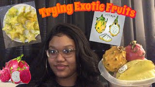 TRYING EXOTIC FRUITS 🤤| *Honest Reaction and Opinion| Butterfly Jay