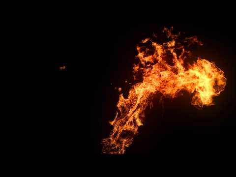 Abstract Fire Flames - Hypnotic Fire Loop Background Effect 4K