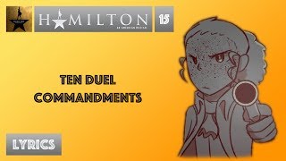 #15 Hamilton - Ten Duel Commandments [[VIDEO LYRICS]]