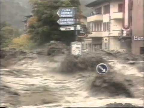 Unwetter Brig - Heute Journal 25.09.1993