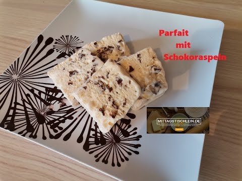 Parfait mit Schokoraspeln