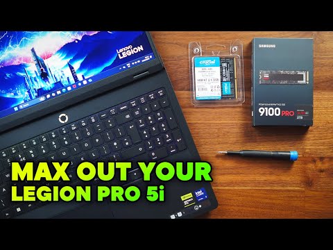 Aktualisieren Sie Ihr Legion Pro 5i – SSD- und RAM-Test