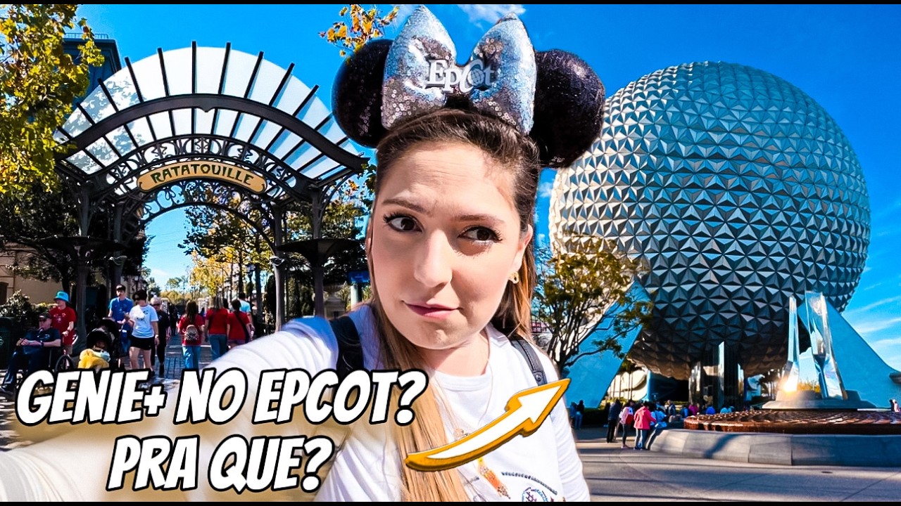 DISNEY EPCOT VALE A PENA COMPRAR GENIE+? MOSTREI NA PRATICA COMO USAR!