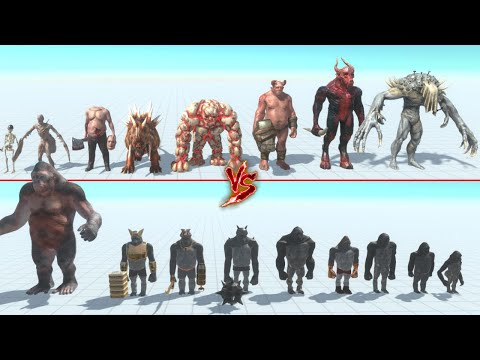 Infernals Vs Mutant Primates | ARBS - Animal Revolt Battle Simulator
