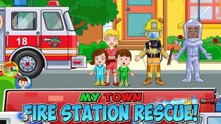 NEW APP! My Town : Fire Station Rescue - iPad app demo for kids - Ellie