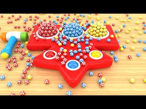 Learn Shapes with Color balls and Hammer Educational Toys