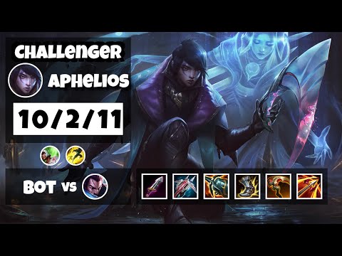 Aphelios Gameplay Challenger Replay S11 - 11.16 Bot Lane (10/2/11) - NA