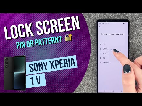 set up screen lock sony xperia 1V