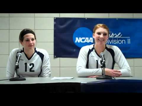 WUSPORTS: Jessica Kopp and Jessica Fey talk about the Semifinal win over ACU
