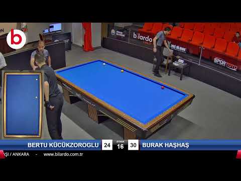 BERTU KÜCÜKZOROGLU & BURAK HAŞHAŞ Bilardo Maçı - 2023 U21 FİNAL ETABI-2.TUR