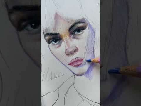 Идея для рисунка, арт-челлендж 😈 #artist #portrait #challenge #beautiful