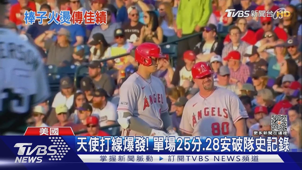 天使打線爆發! 單場25分、28安破隊史記錄 大谷最悶7支1