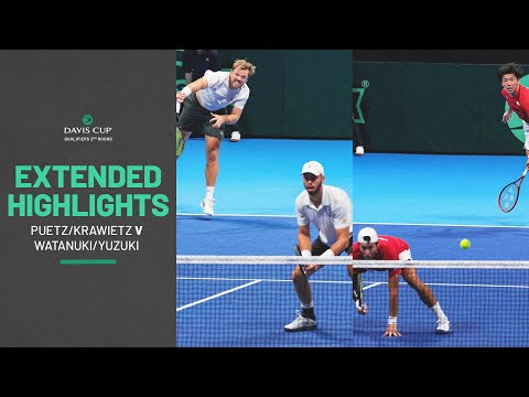 Watanuki/Yuzuki v Puetz/Krawietz | Japan v Germany | 2025 Davis Cup Qualifiers Extended Highlights