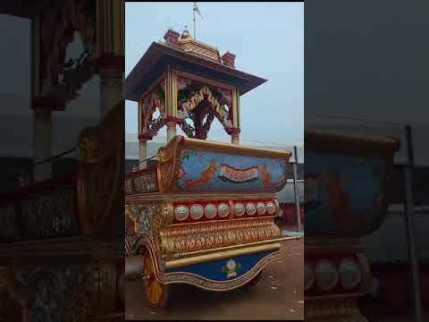 Wooden painting on chariot