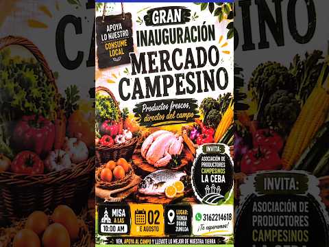 🥳 INAUGURACIÓN MERCADO CAMPESINO VEREDA LA CEBA, MUNICIPIO SANTA BÁRBARA, SANTANDER