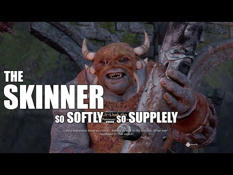 Middle Earth Shadow of War : Unique Orc Encounters & Quotes #7 THE SKINNER Olog-Hai