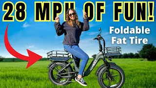 Heybike Ranger S Folding Electric Bike With 28 MPH of FUN!! | Review & Ride Along