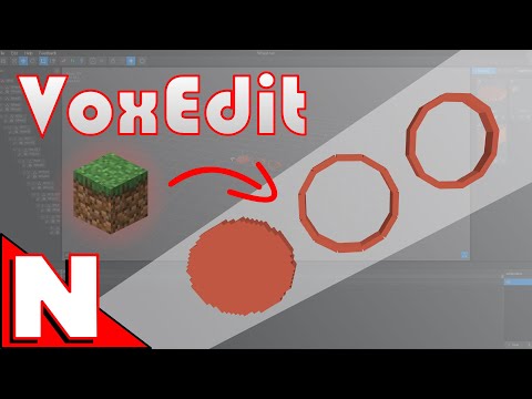 Make circles in VoxEdit (How to)