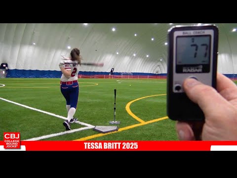 Tessa Britt 2025 Power Hitting Corner Softball Skills Video