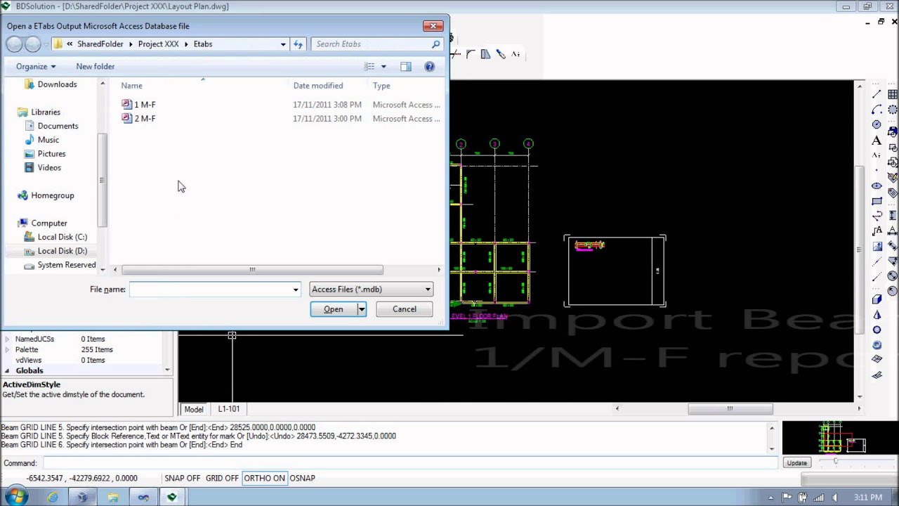 BDSolution ETABS Interaction
