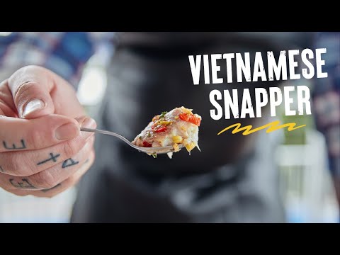 Baked Whole Vietnamese Snapper on the SmokeFire