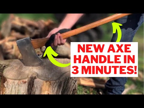 How to replace an axe handle [in 3 minutes]