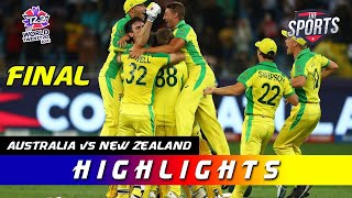 Australia VS New Zealand Final Highlights T20 World Cup 2021 - ICC World Cup Highlights 2021