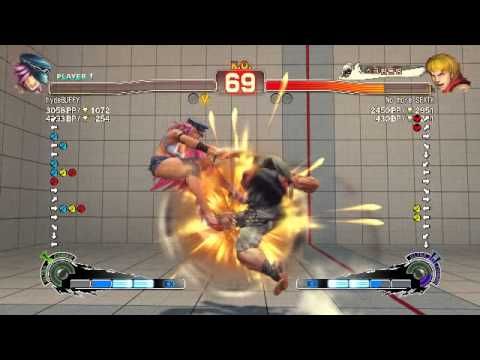 hydeBUFFY(Poison) vs infiltration(Ken) / USF4 Endless Match