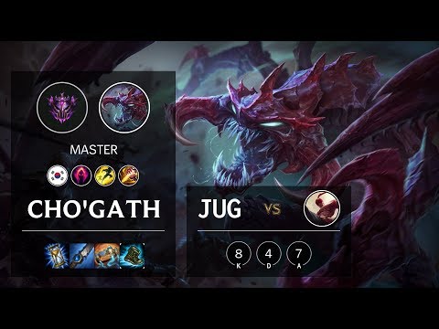 Cho'Gath Jungle vs Lee Sin - KR Master Patch 10.4