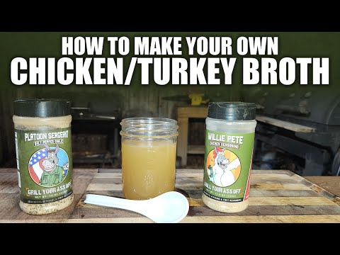 💥How to Make Rich Homemade Chicken or Turkey Broth | Veteran Kitchen Tips 🍗