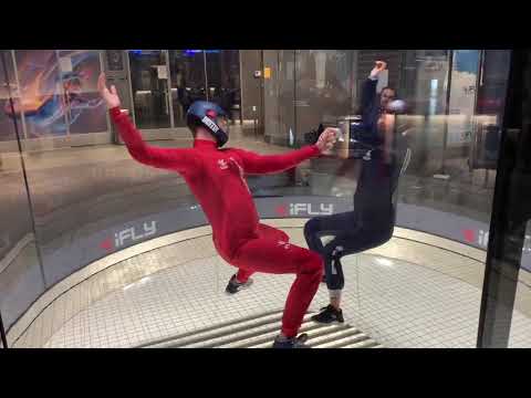Zooming Around The Tunnel And Learning How to Sit Fly - iFly