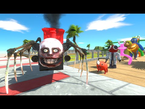 Choo Choo Charles Oasis Death Run - Animal Revolt Battle Simulator