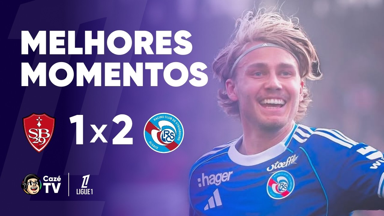 MELHORES MOMENTOS: BREST 1 X 2 STRASBOURG | LIGUE 1 2025/2026 | 29ª RODADA