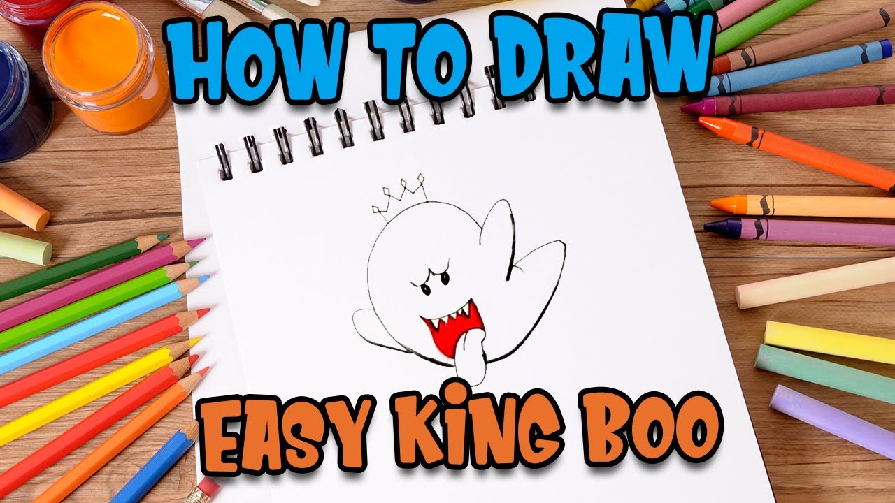 How to draw easy King Boo step by step #shorts