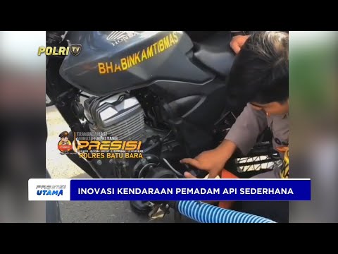POLRES BATU BARA INOVASI KENDARAAN PEMADAM API SEDERHANA