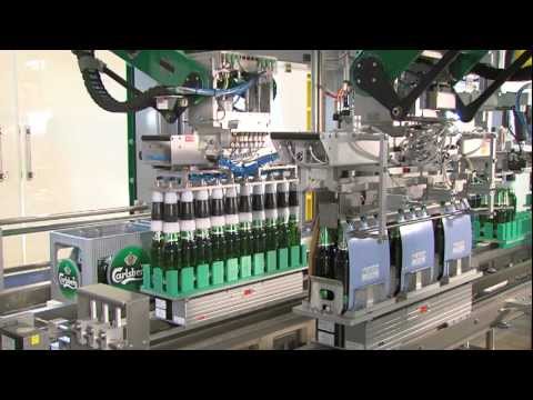 , title : 'Flexible packaging line for beverages from Schubert: Packaging beer bottles in boxes'