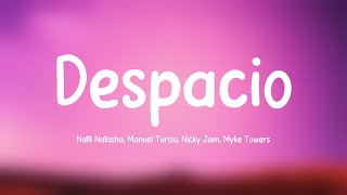 Despacio - Natti Natasha, Manuel Turizo, Nicky Jam, Myke Towers (Lyrics Video) 🎂